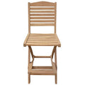 Folding Teak Patio Bar Stool T819