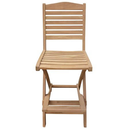 Folding Teak Patio Bar Stool T819