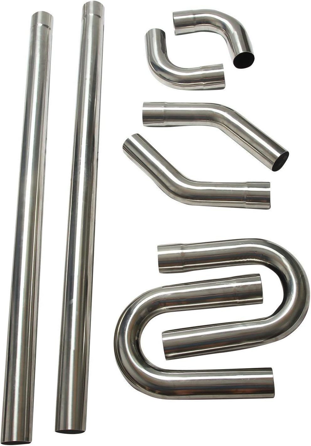 2.25" T304 Stainless Steel Mandrel Exhaust Pipe Kit C512743