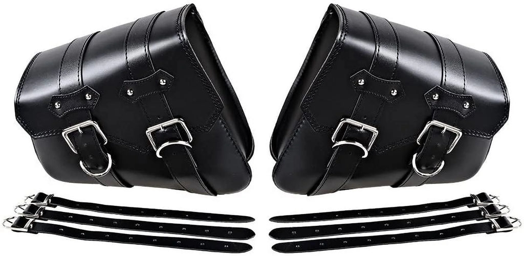 Black Left & Right Side Saddlebag Swingarm Saddle Bags R32180