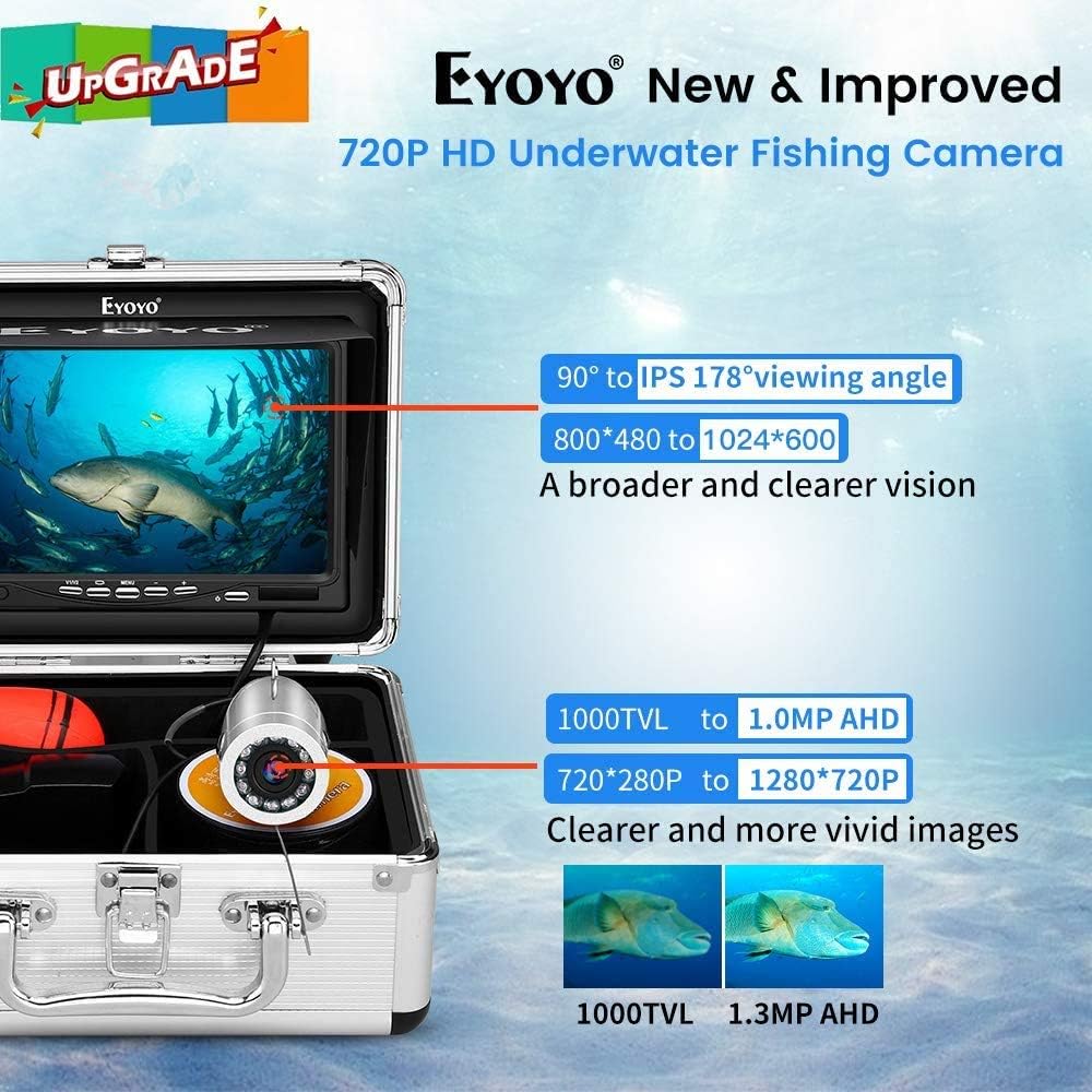 720P Underwater Fishing Camera with 7 inch Screen (15m) T663678