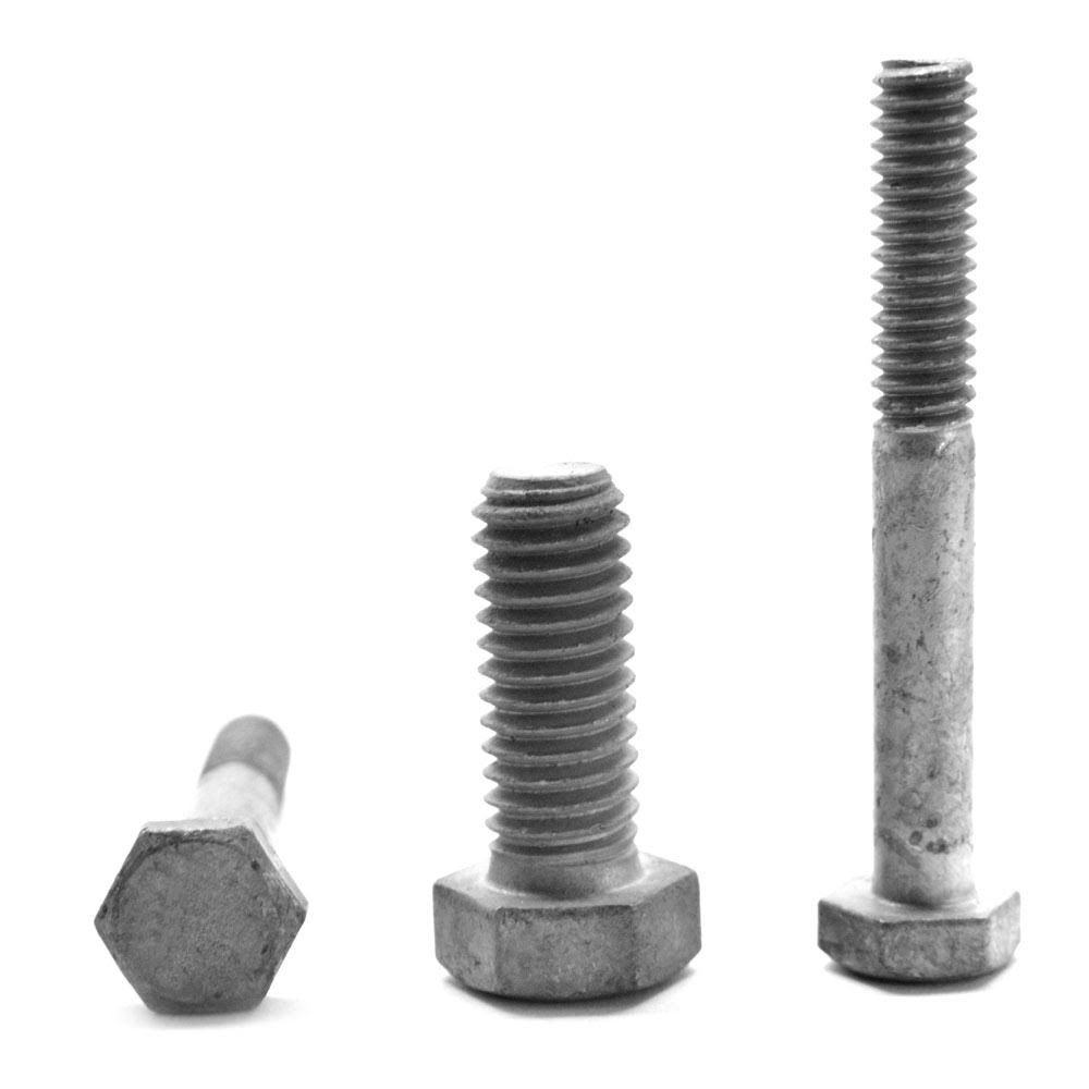 3/4x22-10 x 2 1/2x22 Coarse Thread Grade 5 Hex Cap Screw Medium Carbon Steel Hot Dip Galvanized D8732