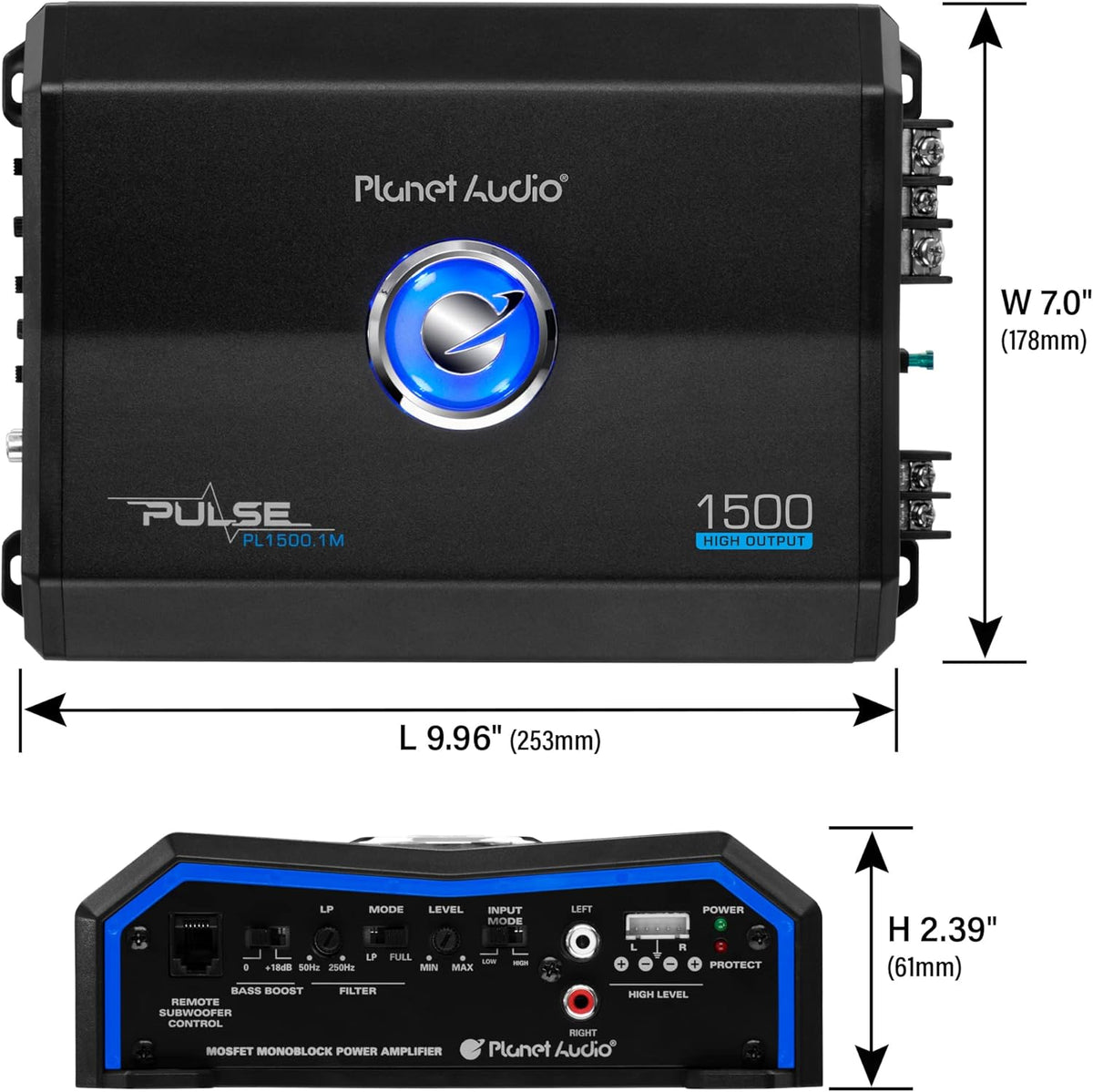 Monoblock Car Amplifier, 1500 Watts, Class A/B P6781