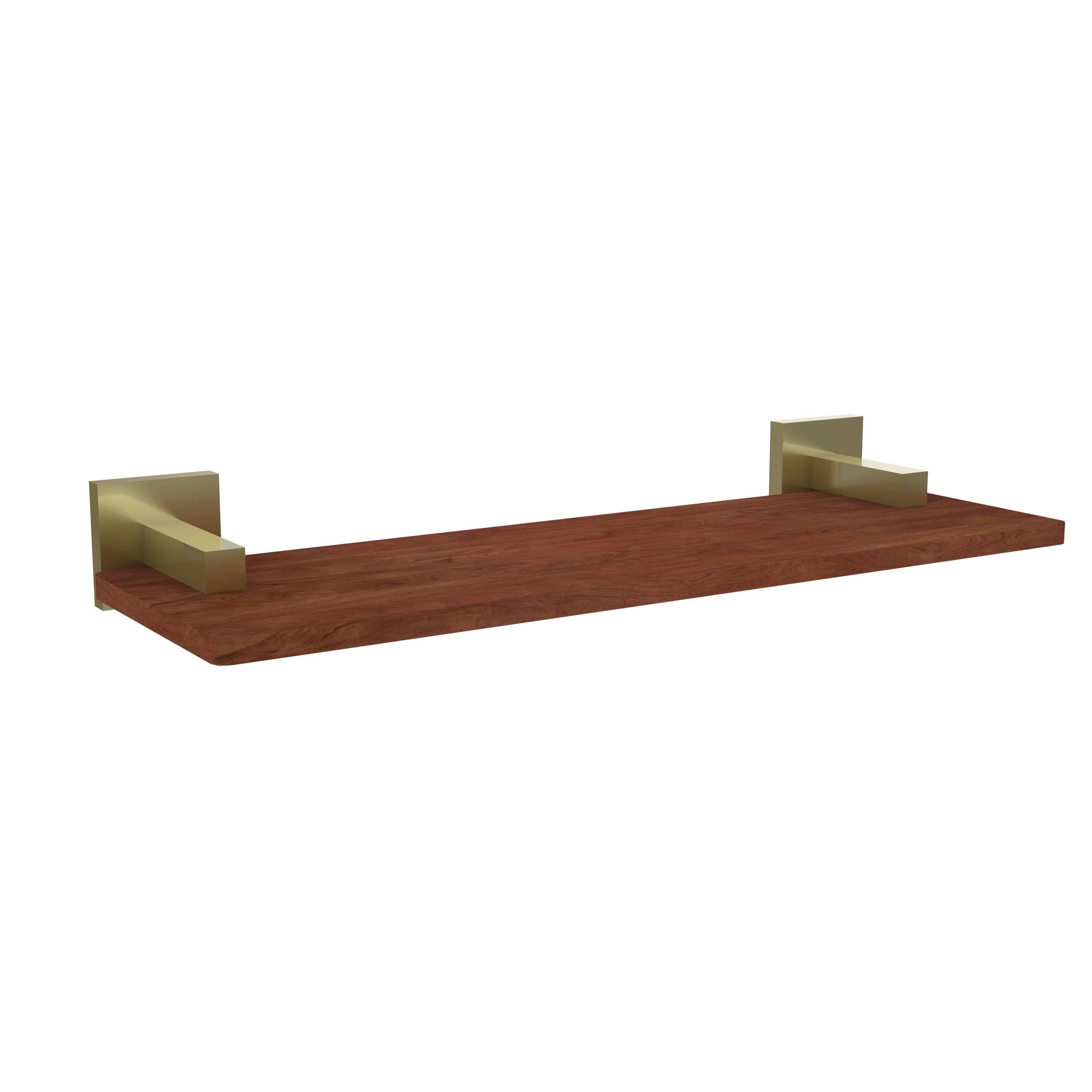 Solid IPE Ironwood Shelf Satin Brass R446