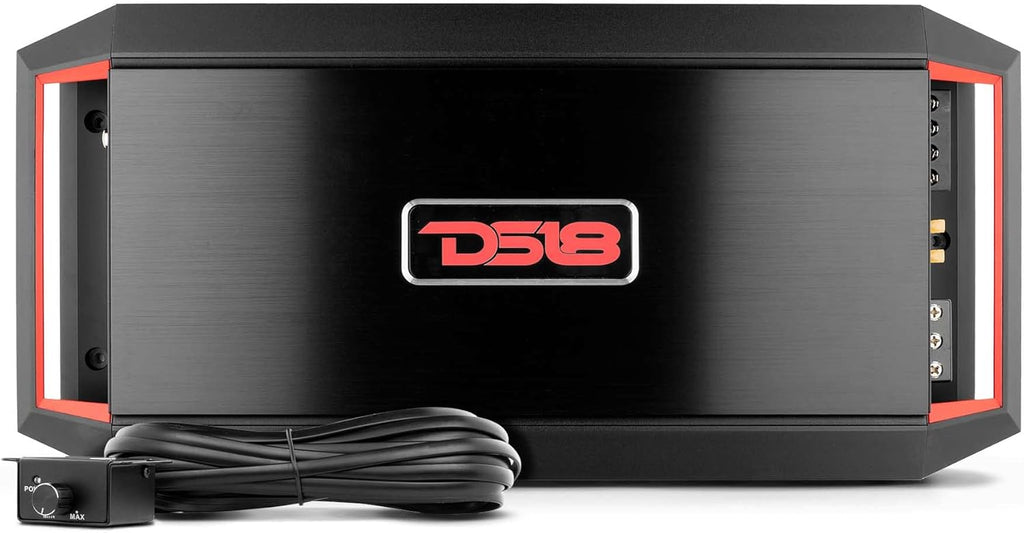 6000 Watts Max 1 Channel Class D Amplifier with Bass Remote Knob D501