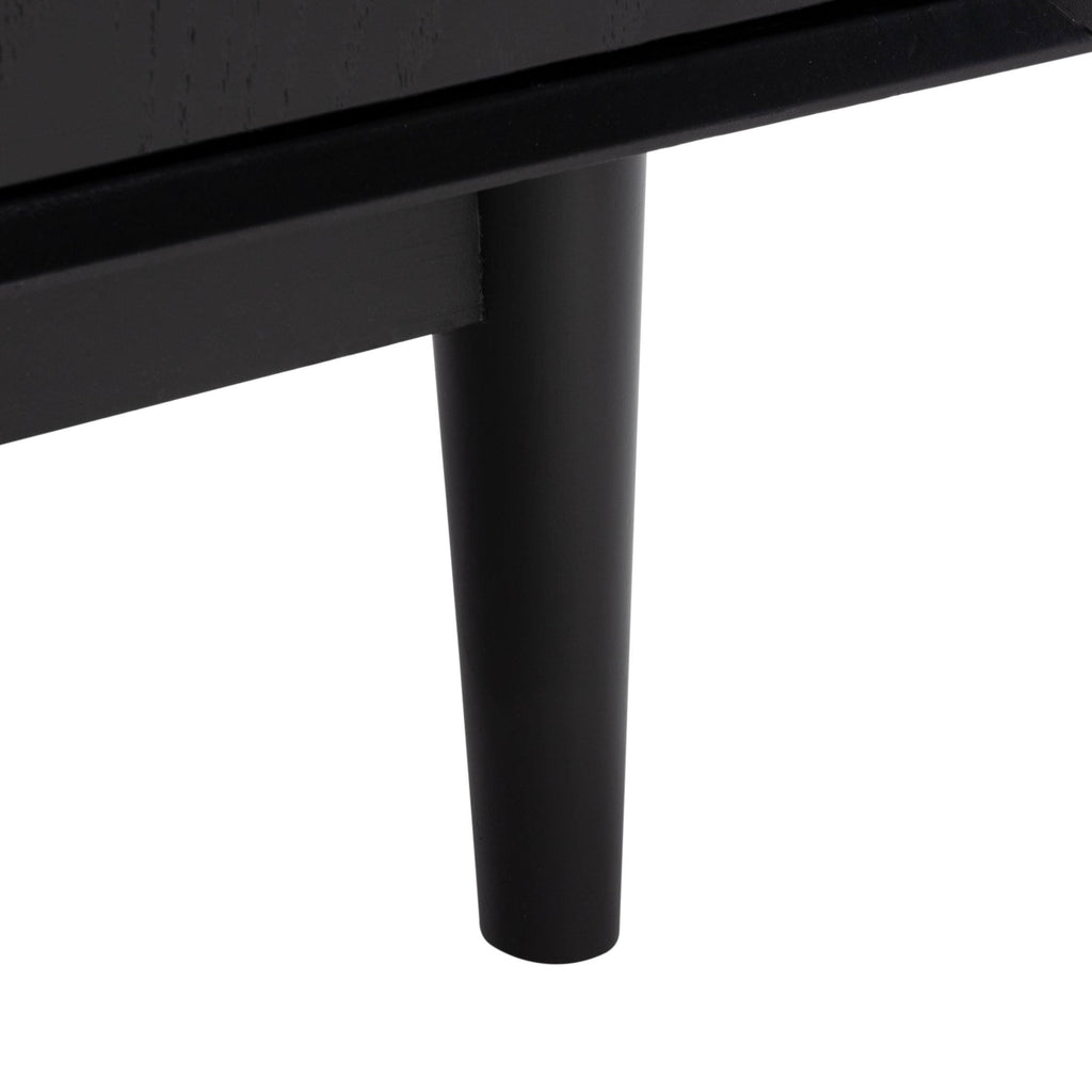 Black Mid-Century Media Stand D2550