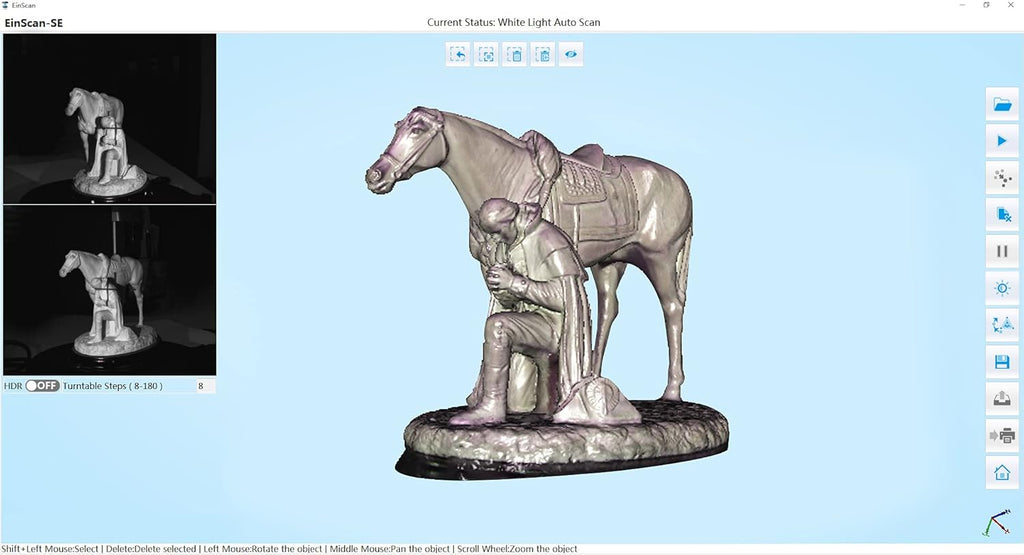 Desktop 3D Scanner, 0.1 mm Accuracy, 8s Scan Speed U3511