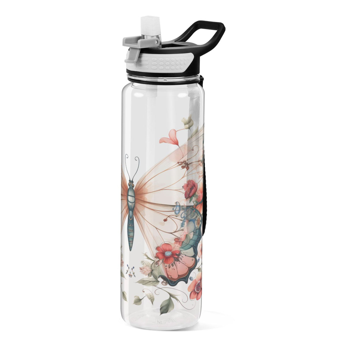 Clear 32oz Tritan Sports Water Bottle with Straw K476