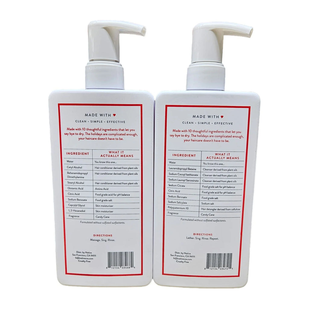 Candy Cane Shampoo and Conditioner Set 16.5 oz D1632