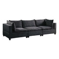 Dark Gray Fabric Down Feather Sofa Couch K4770