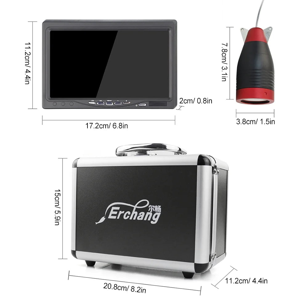 Underwater Fishing Camera Fish Finder with 7 Inch Monitor Q348540