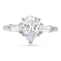 18K White Gold Three-Stone Diamond Engagement Ring Q146621