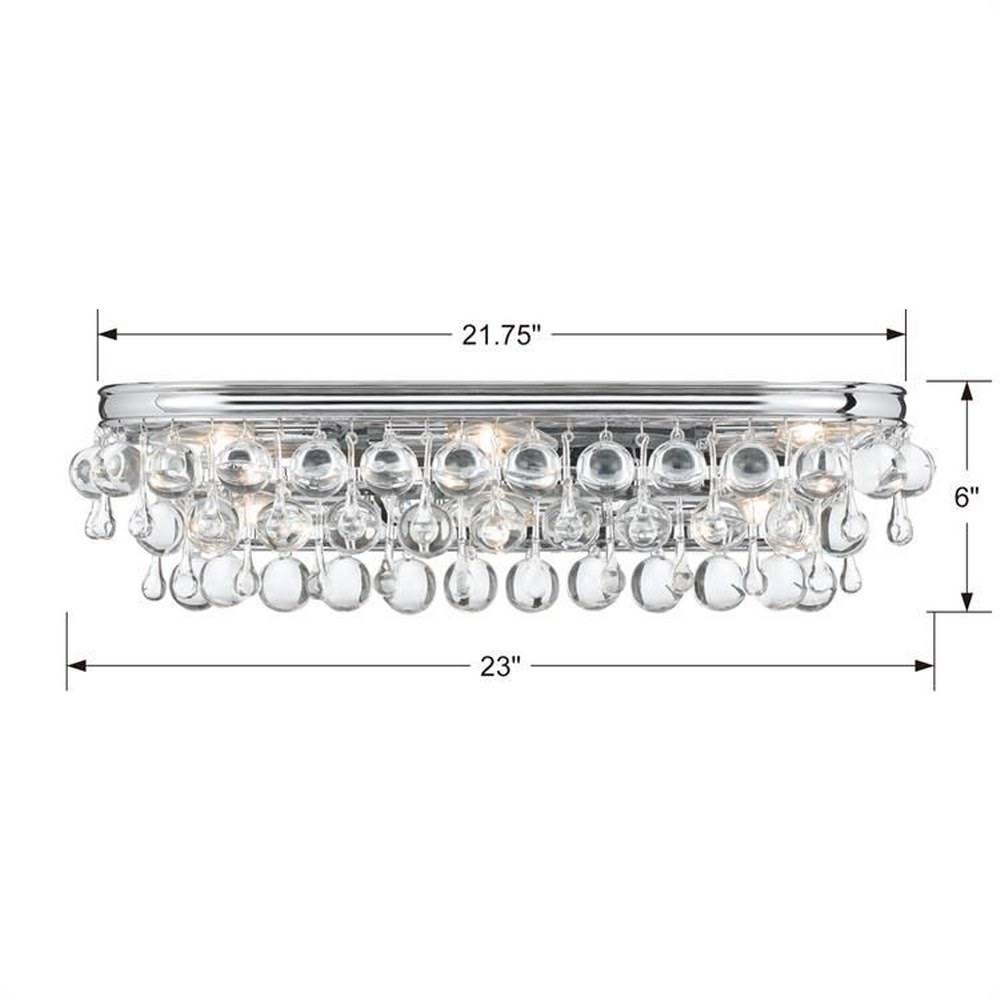 6 Light Bronze Vanity Light D924192