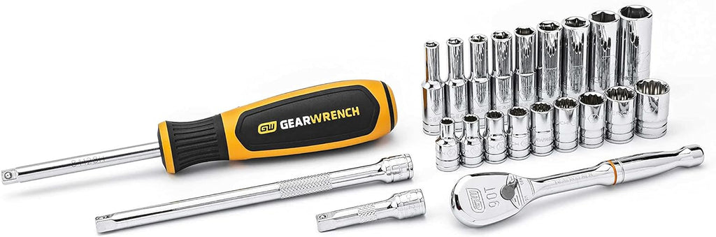 26 Pc. 1/4" Drive 12 Pt. Standard Mechanics Tool Set, SAE R867