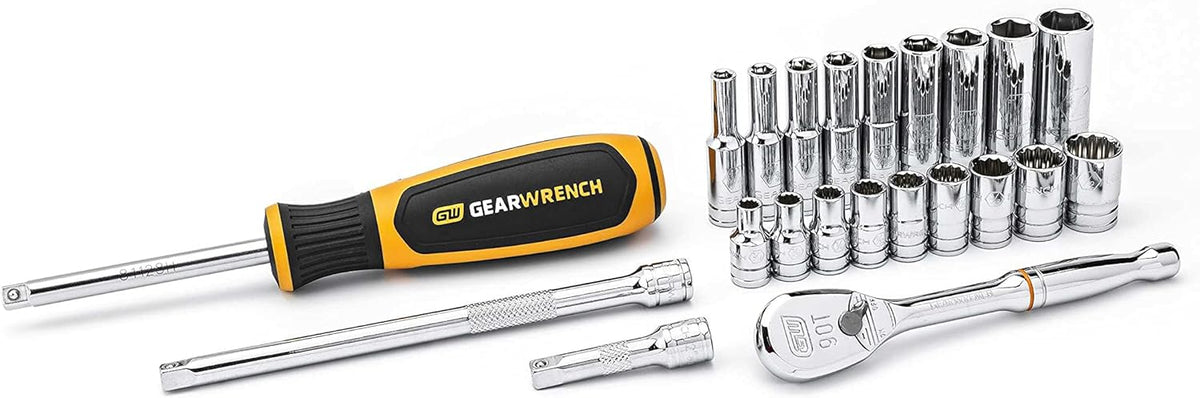 26 Pc. 1/4" Drive 12 Pt. Standard Mechanics Tool Set, SAE R867