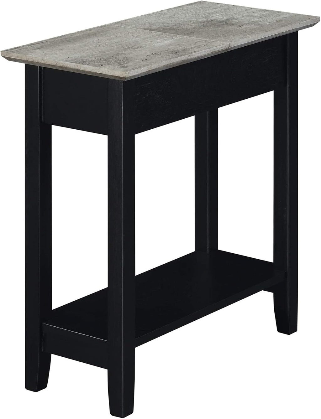 Espresso Flip Top End Table with Shelf N542061