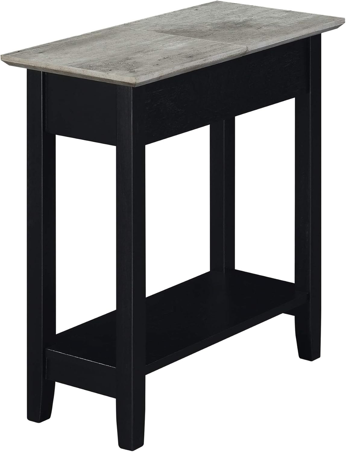 Espresso Flip Top End Table with Shelf N542061