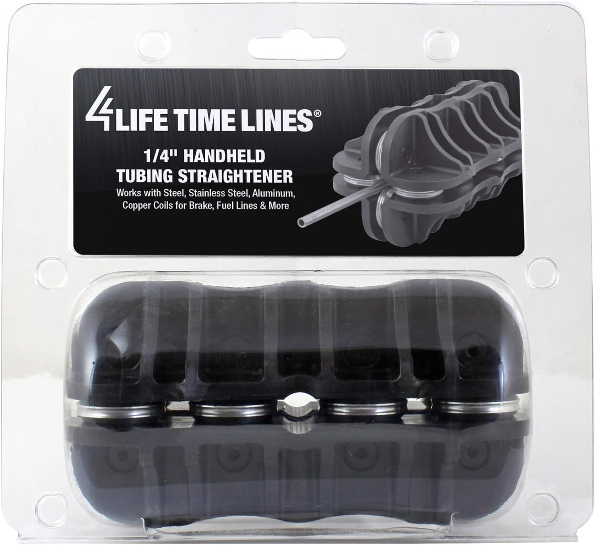 Handheld Tubing Straightener 1/4 Inch Tube Straightening Tool for Brake and Fuel Line, Copper, Stainless Steel, Steel, Aluminum Tubing, Pack of 2 G175