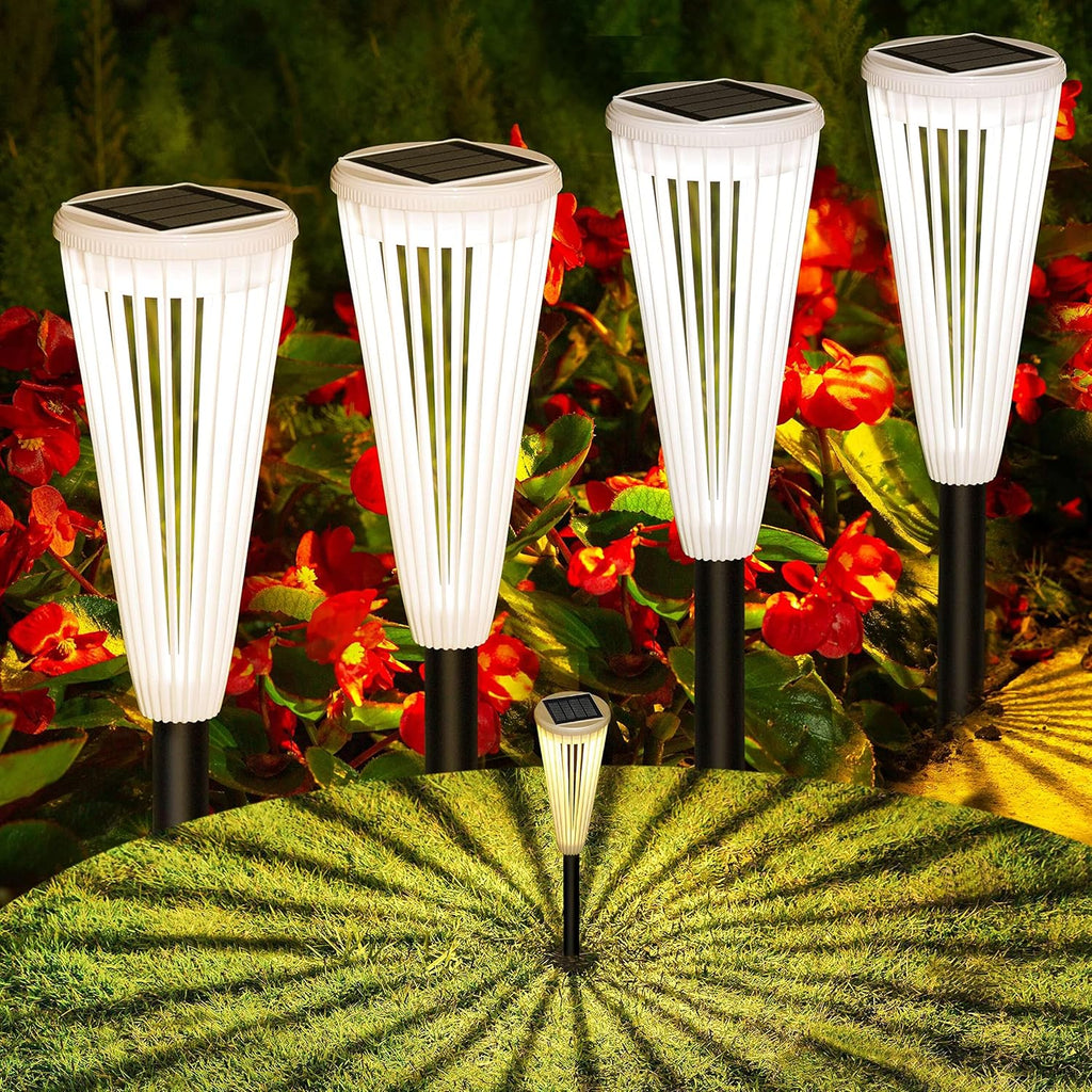 6 Pack Solar Powered Pathway Lights J519