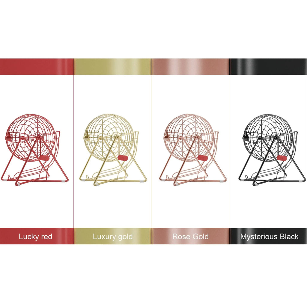 Black Steel Bingo Cage Z71856