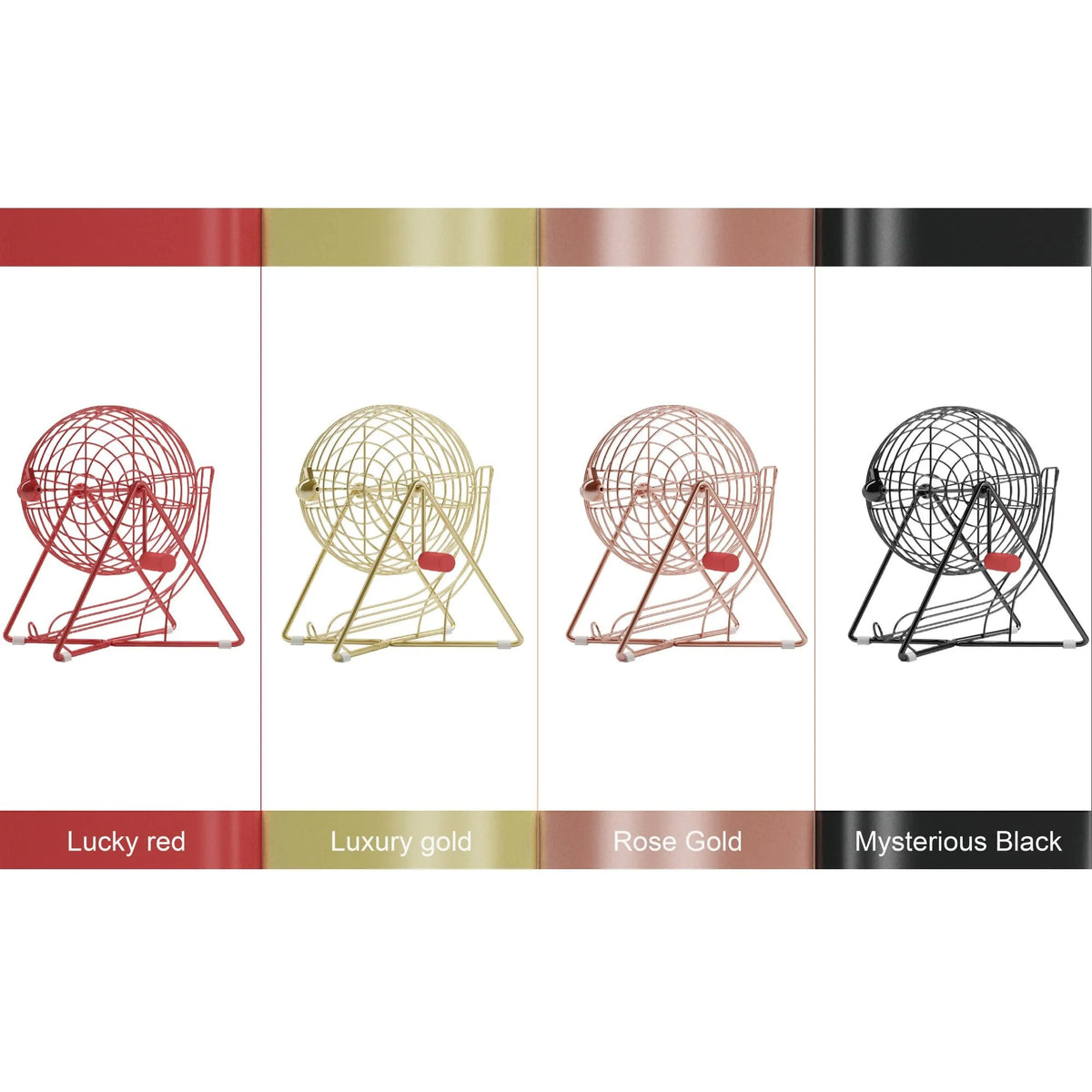 Black Steel Bingo Cage Z71856