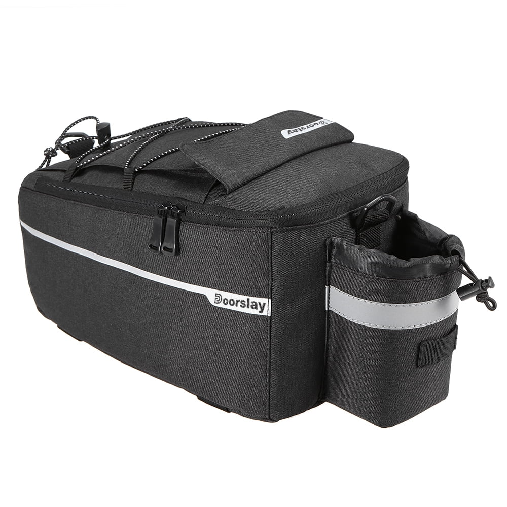 Insulated Trunk Cooler Bag Cycling Rear Rack Storage Luggage Bag Reflective MTB Bike Pannier Bag Shoulder Bag Y300