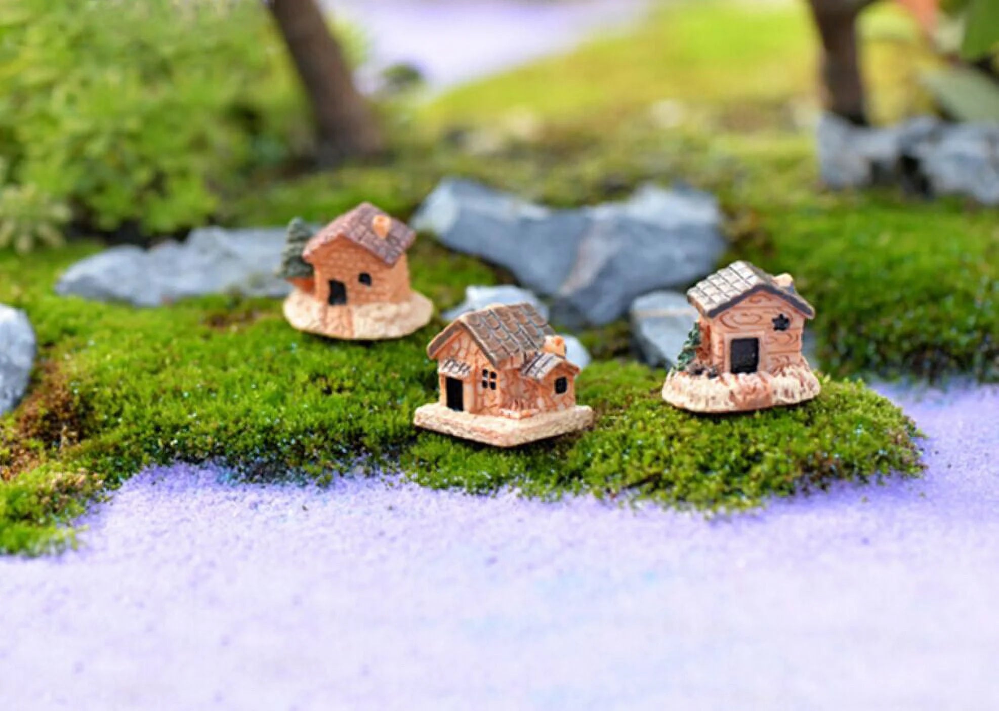 Dollhouse Decorations Stone Resin DIY Mini Garden Decor T317445