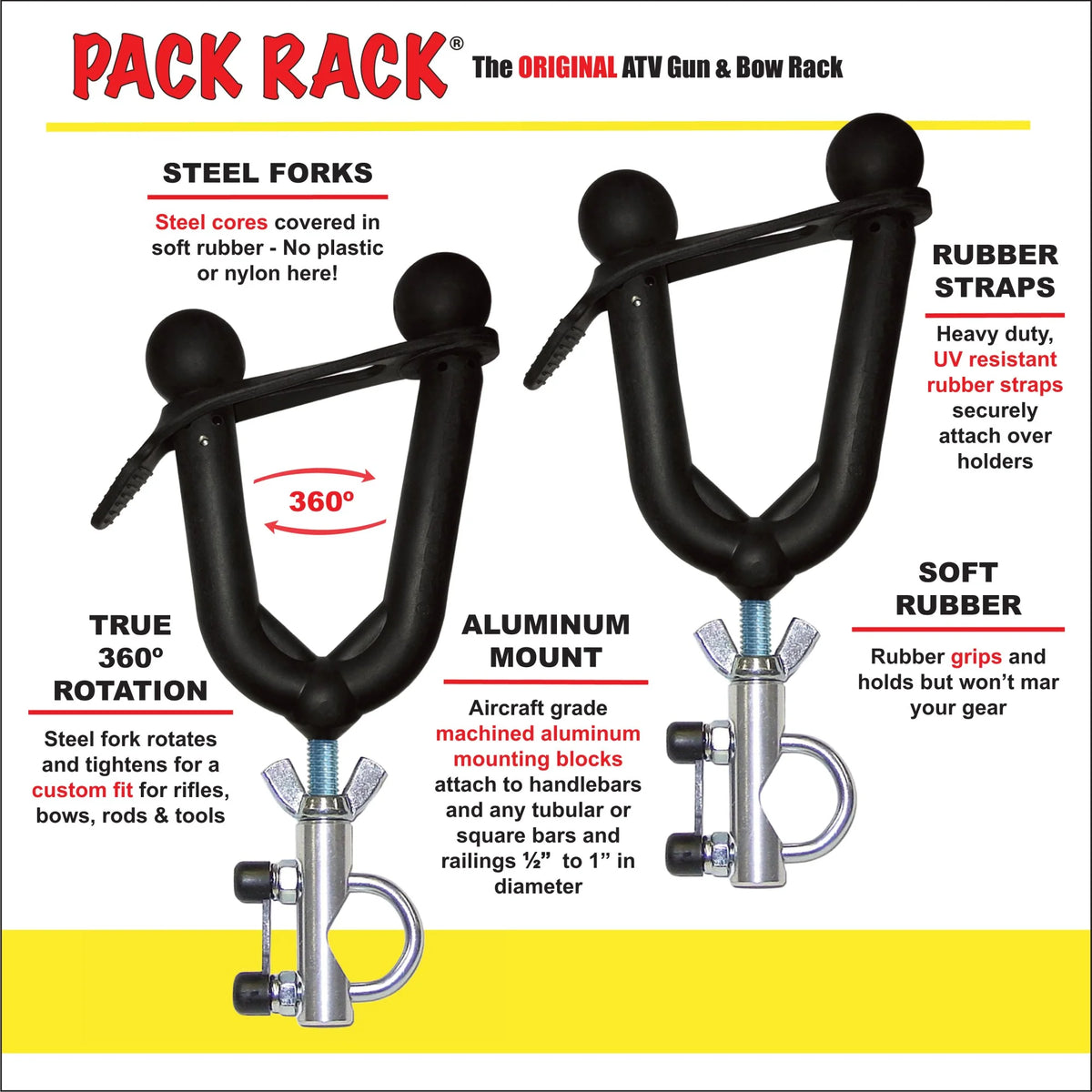 Single Pack Rack Sportsman Gun/Bow Holder Q778843