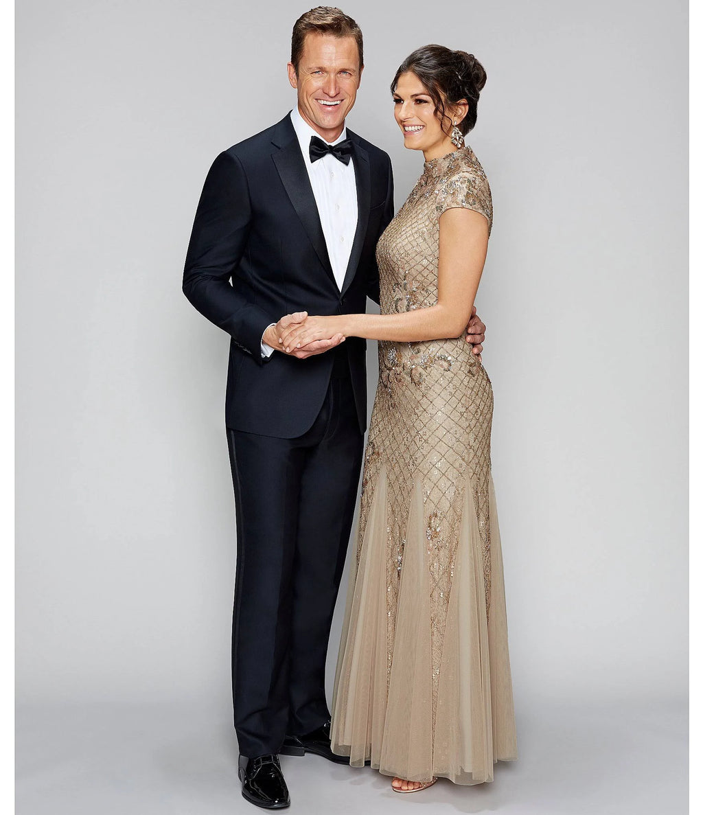Black Modern-Fit Tuxedo R5430