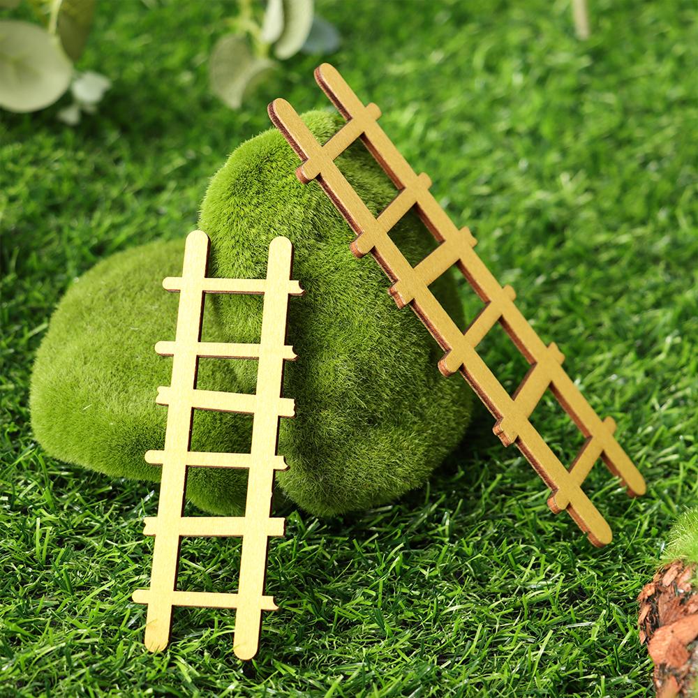 Wood Ornament Doll House Miniature Fairy Elf Door Dollhouse Garden Micro Landscape Wooden Craft G8114