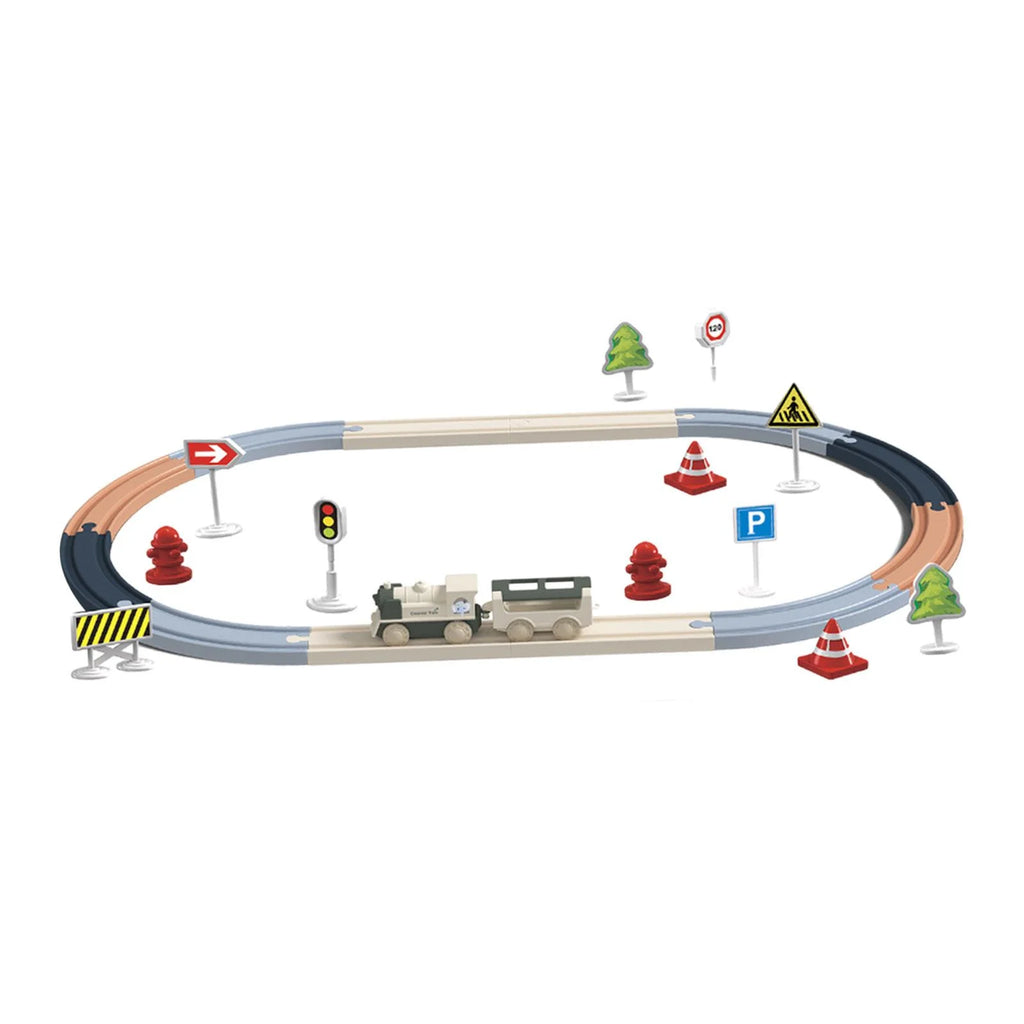 30pcs Puzzle Train Tracks Set C28486