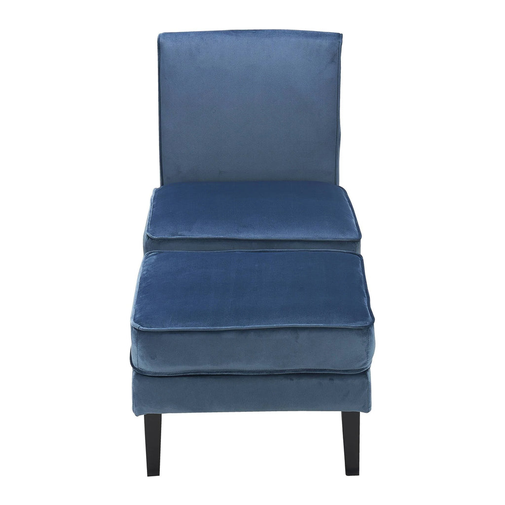 Cobalt Chair with Ottoman N994