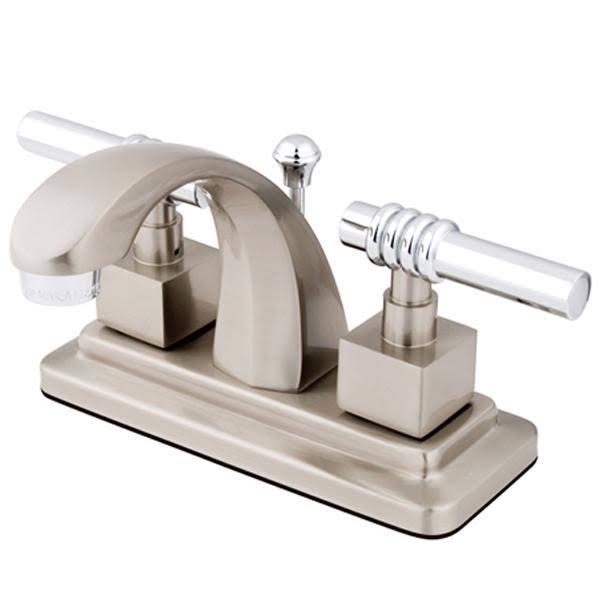 4x22 Centerset Two Handle Lavatory Faucet with Brass Pop-Up Oil Rubbed Bronze Q180