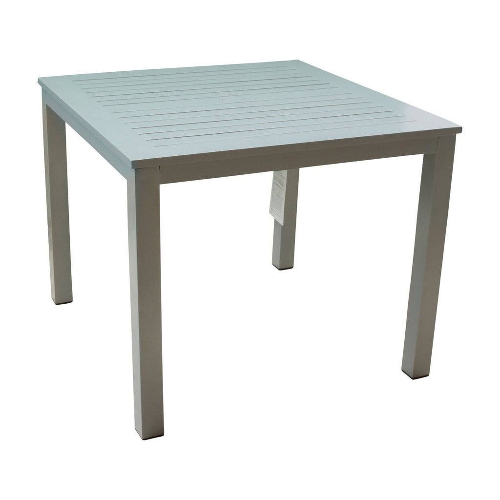 Grey Aluminum Outdoor Square Dining Table M755