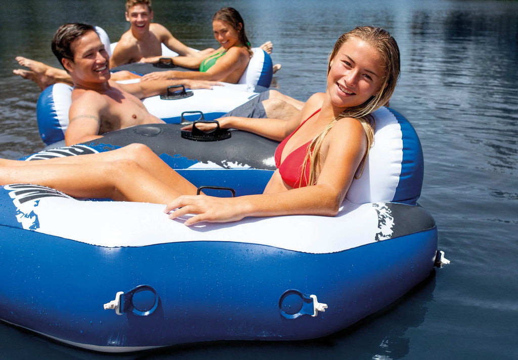 Inflatable Floating Cooler with 1 Person Lounger Floating Tube (12 Pack) E956