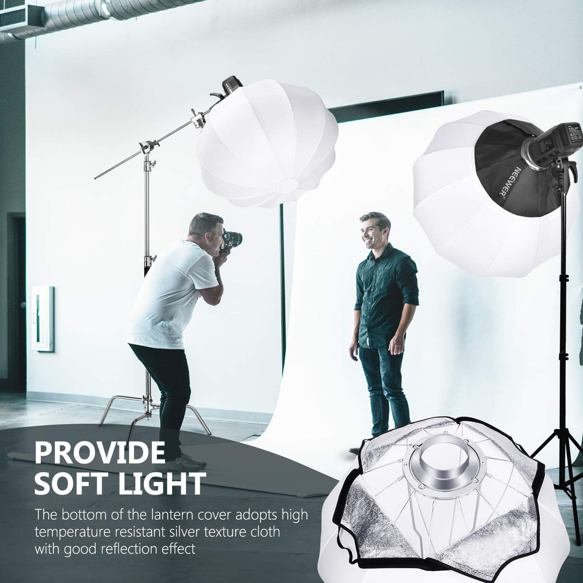 Globe Lantern Softbox Diffuser 32''/80cm Bowens Mount, Pack of 2 W480