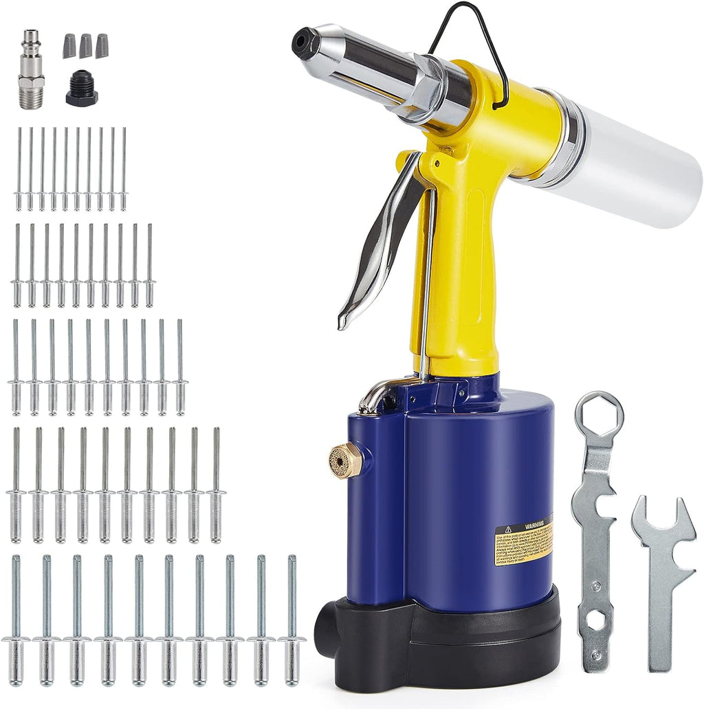 Pneumatic Air Riveter with 50pcs Open End Blind Rivet, Pack of 2 Z532