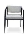 Grey/Black Steel Armchair G6421