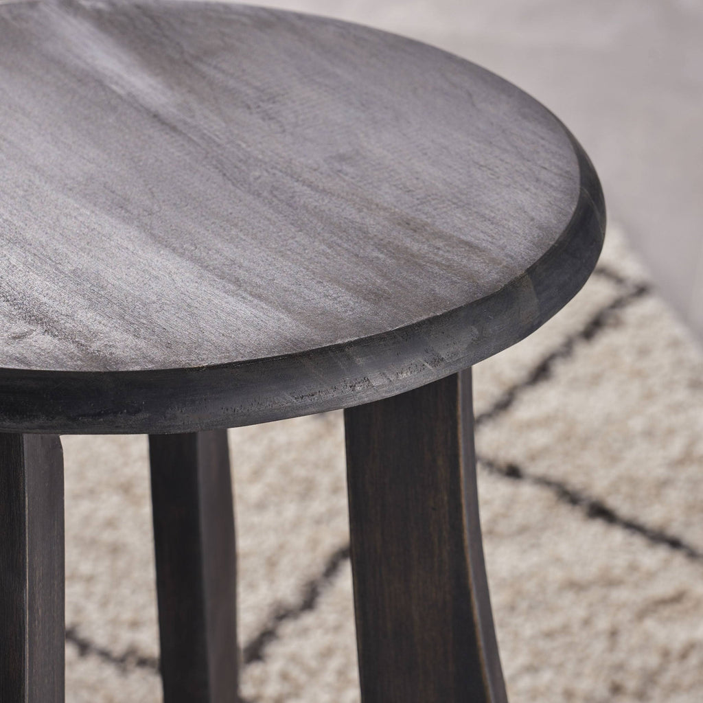 Grey Acacia Wood Barstool (Set of 2) K9869
