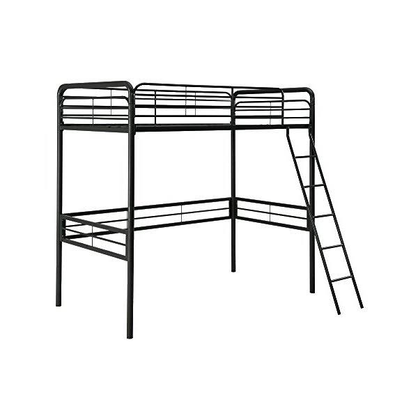 Twin Size Metal Loft Bed Frame B218