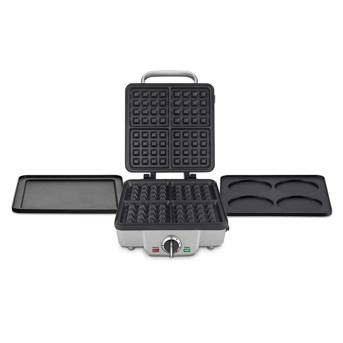 Belgian Waffle Maker with Pancake Plates Silver I8261