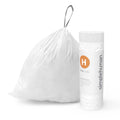 240 Roll Pack 35 Liter 8 Gallon White Drawstring Trash Bags R977809