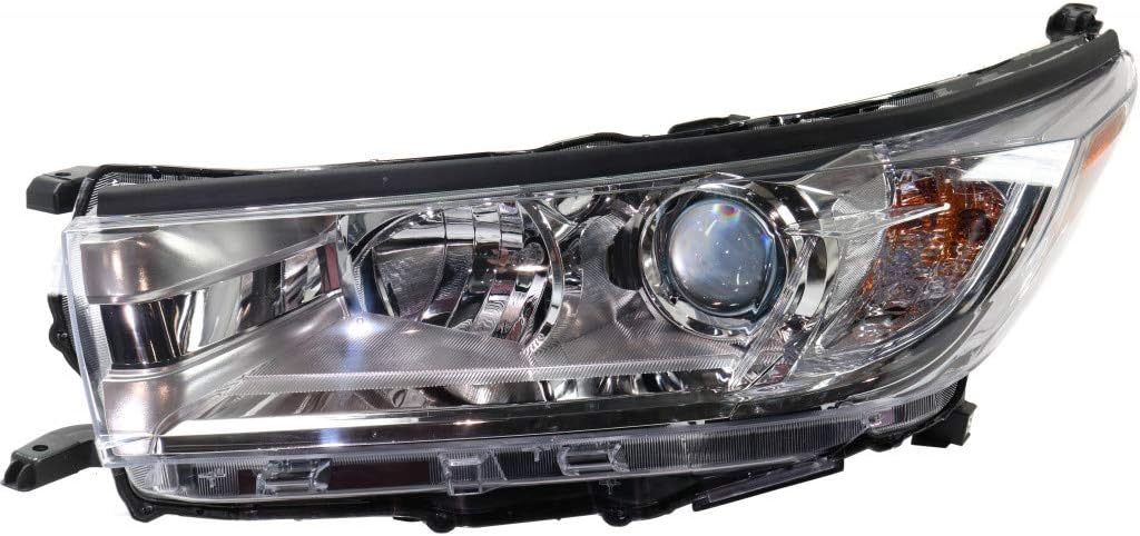 Driver Side Headlight Replacement for Toyota Highlander 2017 2018 2019 LE XLE Model Q798