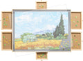 Wooden Puzzle Table with Drawer, Non-Slip Felt Surface, Portable Puzzle Board, 1000 Pieces B853782