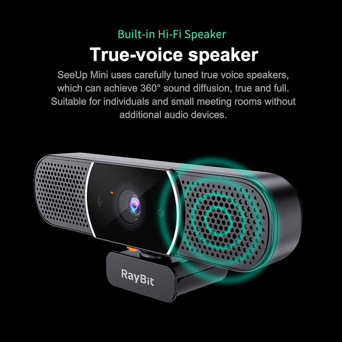 1080p HD Webcam with Microphone and Speaker and Privacy Cover Y384