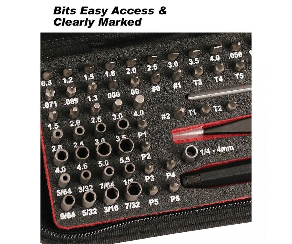 68 Piece ESD Safe Micro Bit Set with ESD Safe Tweezers H1893