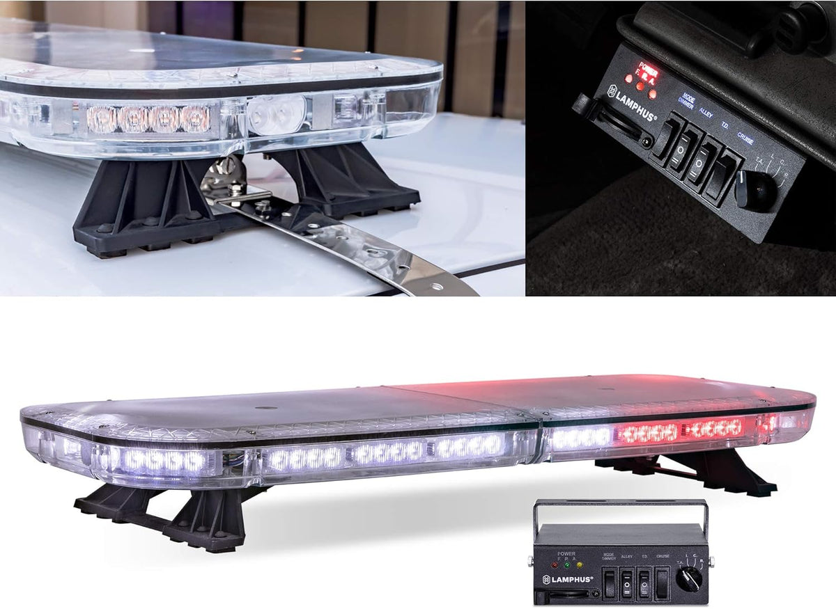 47" 98W RED LED Emergency Light Bar O7072