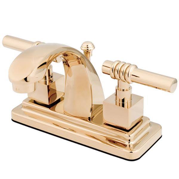 4x22 Centerset Two Handle Lavatory Faucet with Brass Pop-Up Oil Rubbed Bronze Q180