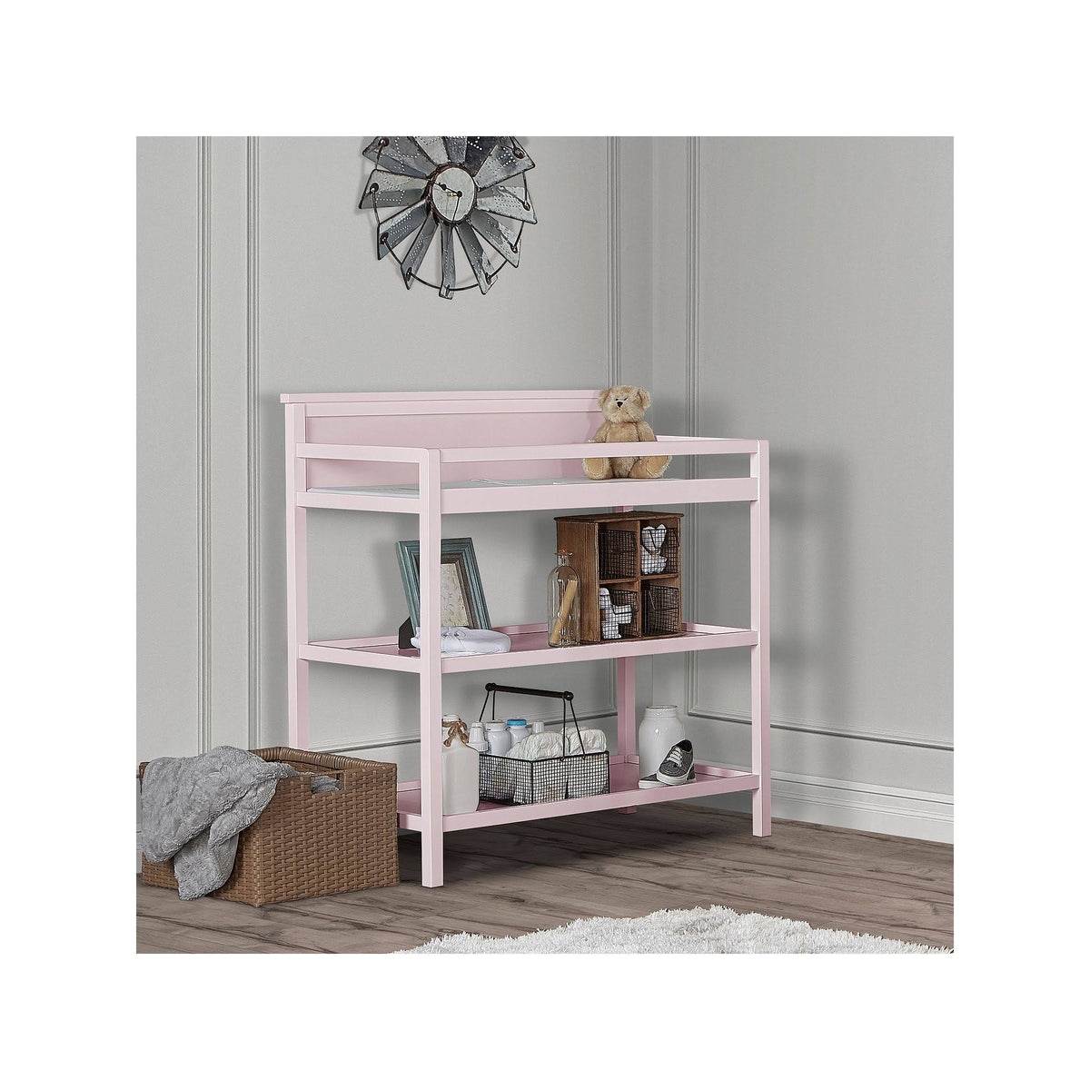Blush Pink Changing Table W418547