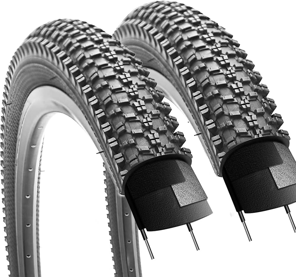 Pair of 24/26 x 1.95 Folding Bead MTB Mountain Bike Tires Pack of 2 T8776